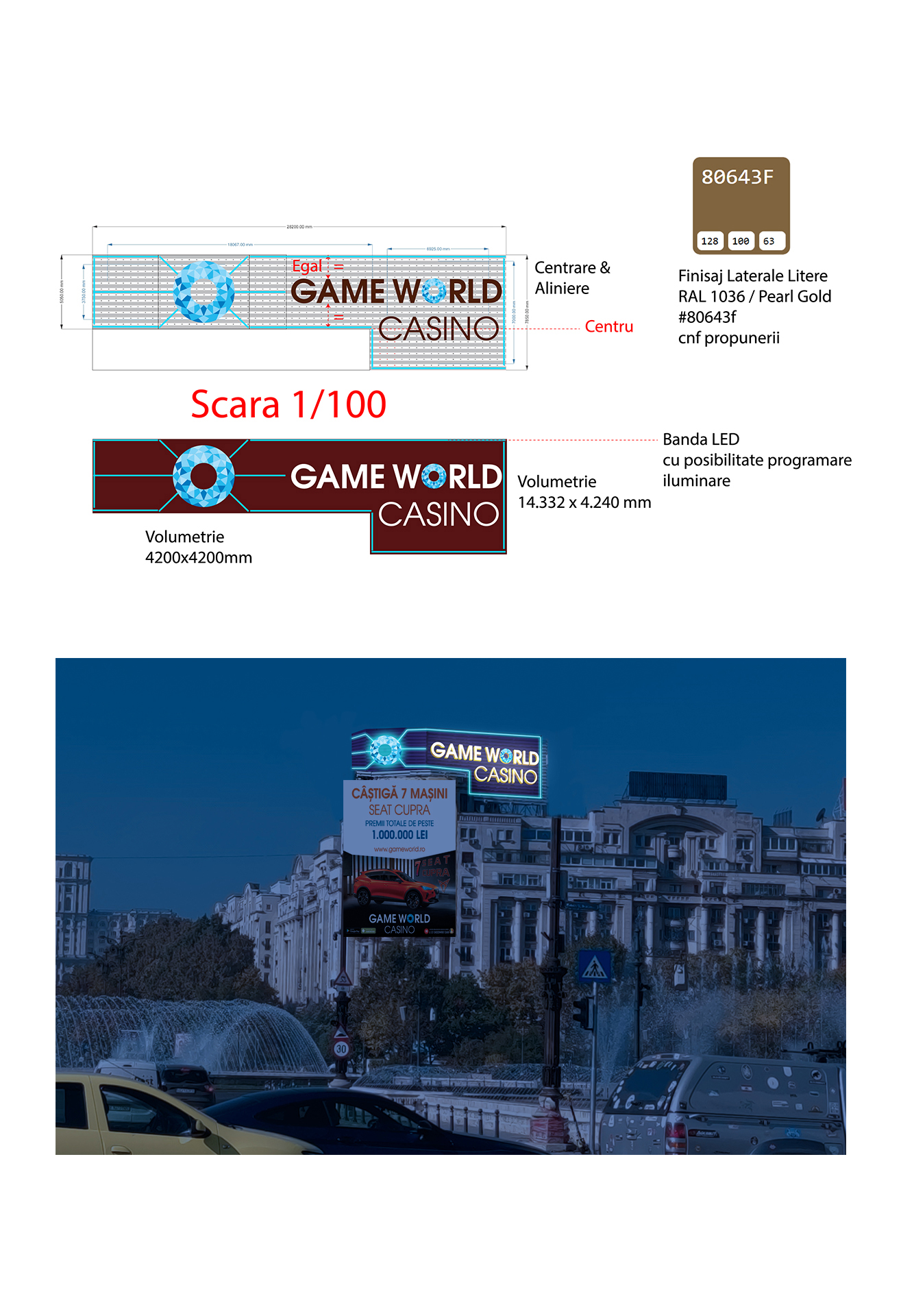 Game World Casino — Environmental Branding