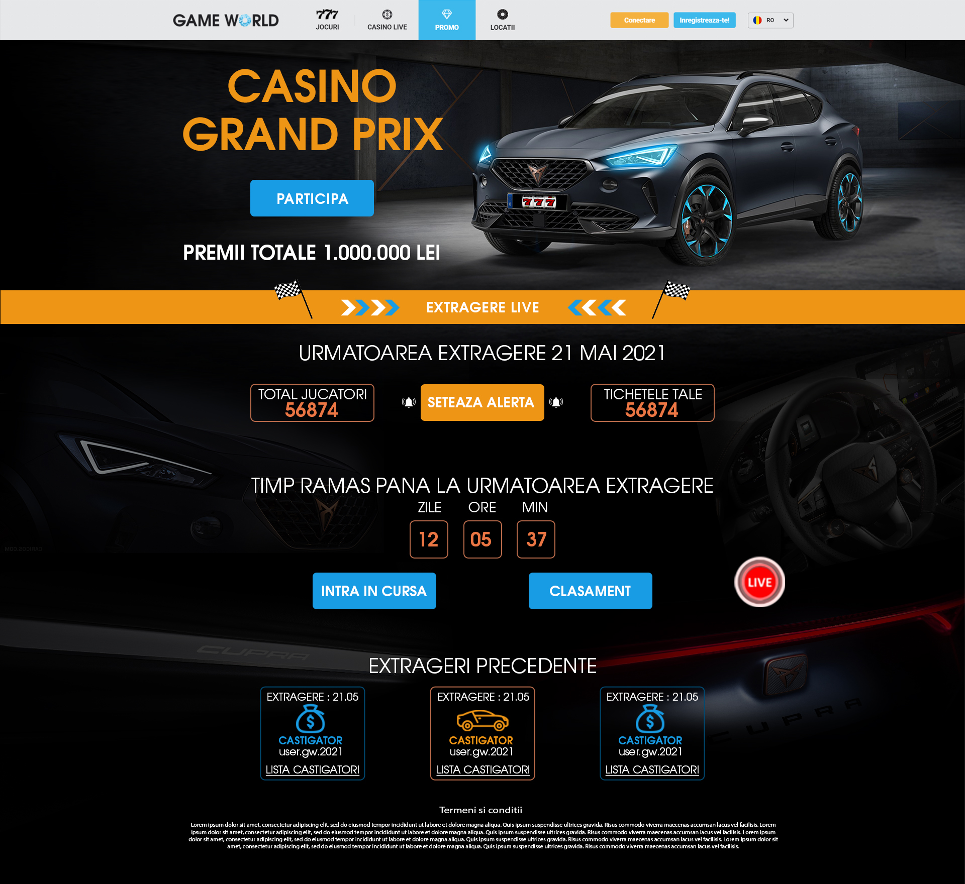 Game World — Tombola Online Desktop